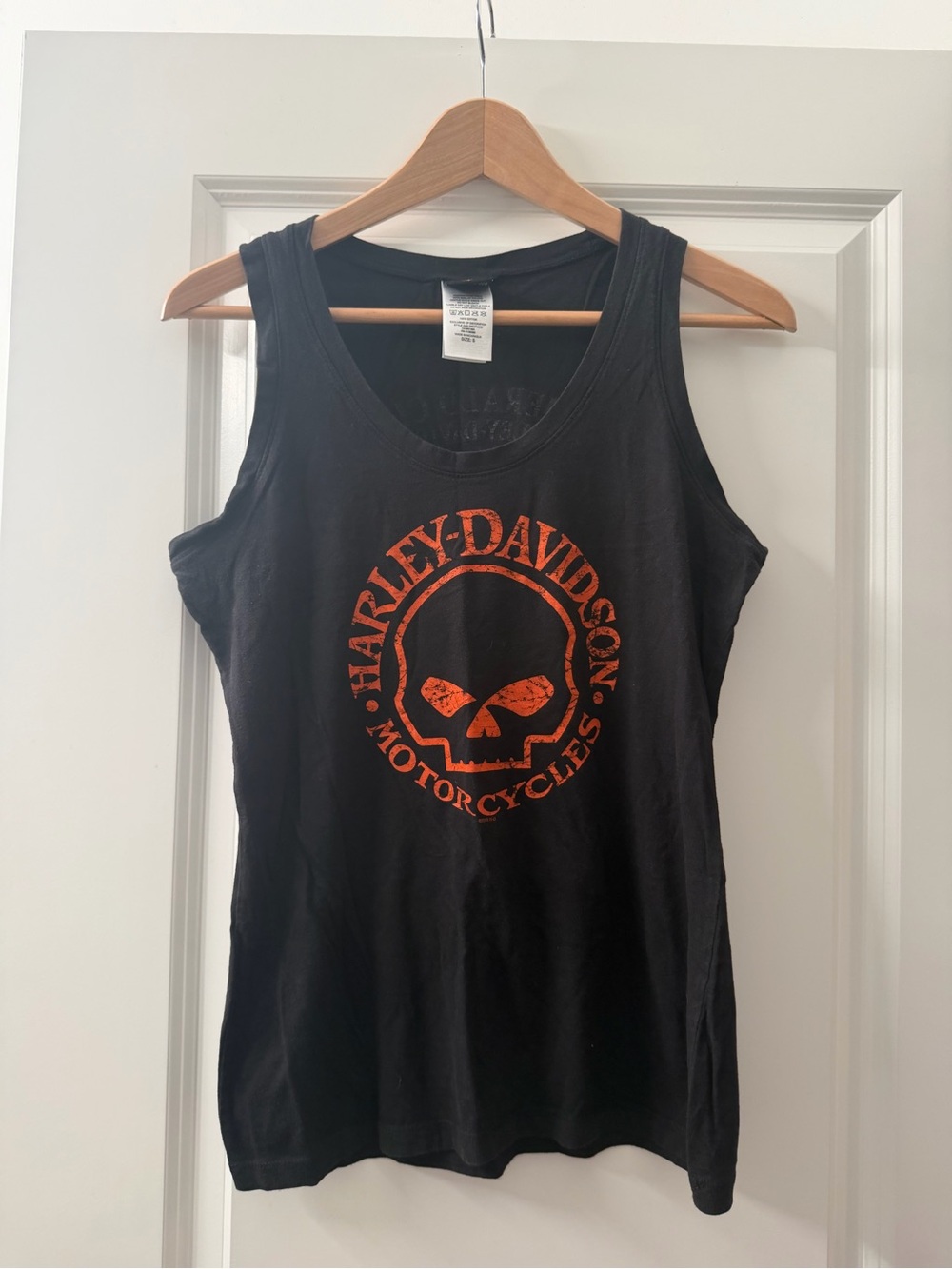 Harley-Davidson Black Tank with Orange Skull Lynnwood, WA